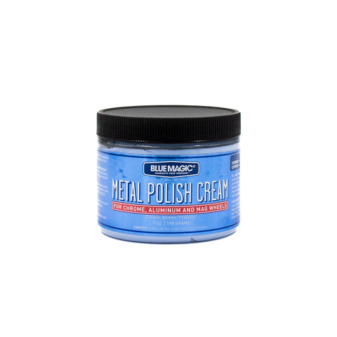 Kit Cromo y Rines Blue Magic, Crema Pulidora, Pulidor Líquido y Limpiador de Rines