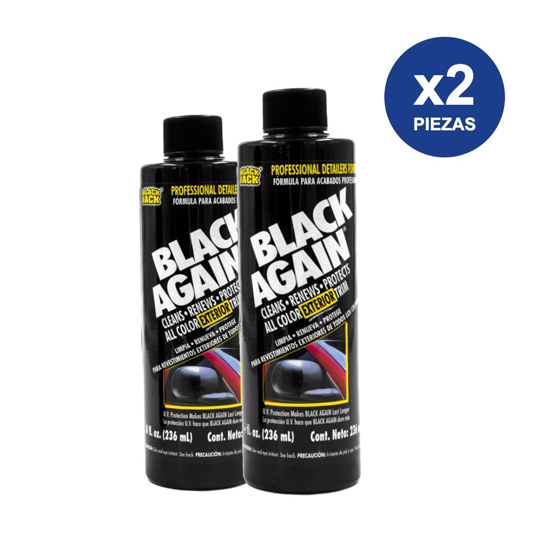 Kit 2 Black Again Blue Magic 236 mL, Restaurador de Molduras y Plásticos